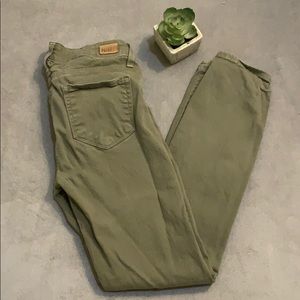 PAIGE Olive Skinny Jeans - Low Rise